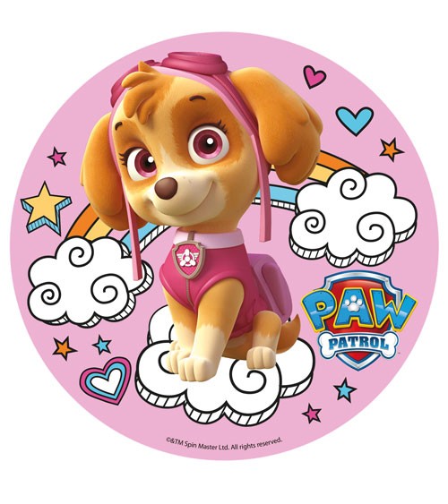 Essbarer Tortenaufleger "Paw Patrol" - Skye - 20 cm