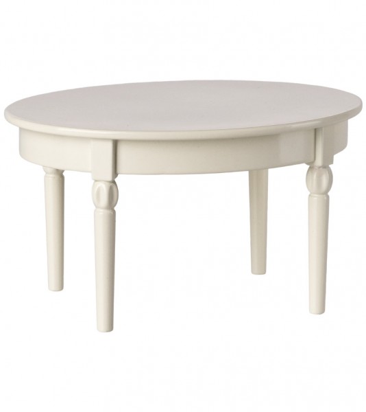 Esstisch aus Metall - creme - 12 x 6,5 x 9 cm