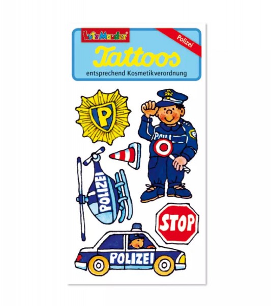 Tattoos "Polizei" - 56 x 105 mm