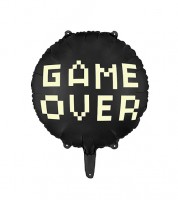 Runder Folienballon "Game over" - 45 cm