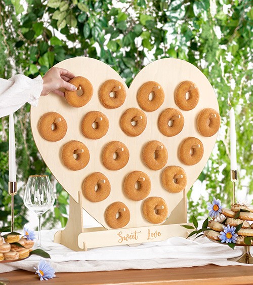Herz Donut-Wand - 65 x 59 cm