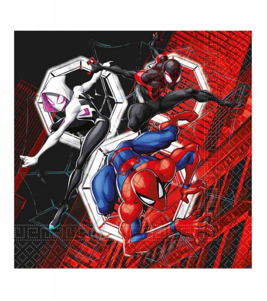 Servietten "Spiderman World of Webs" - 20 Stück