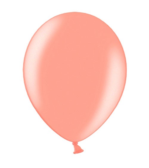 Metallic-Luftballons - rosegold - 10 Stück