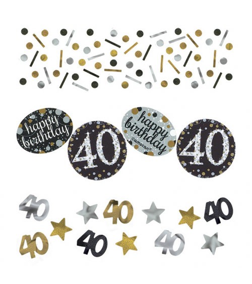 Konfetti "Sparkling Celebration" - 40. Geburtstag - 34 g