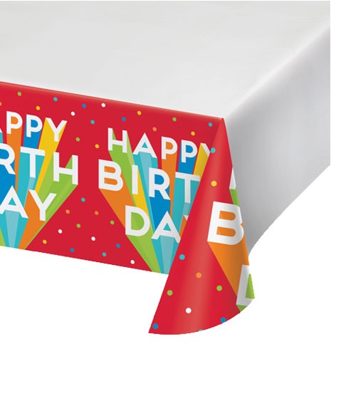 Kunststoff-Tischdecke "Birthday Bash" - 122 x 224 cm