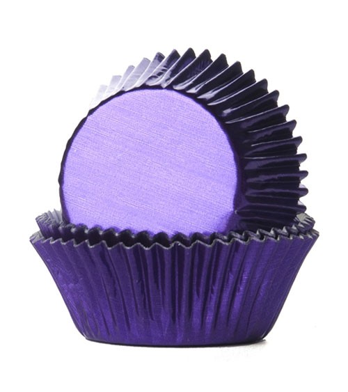 Muffinförmchen "Metallic Lila" - 24 Stück