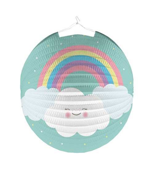 Lampion "Regenbogen und Wolke - 25 cm