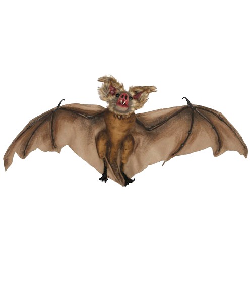 Große Deko-Fledermaus - braun - 60 cm