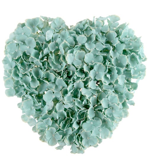 Herz aus Rosen - mint - 41 cm