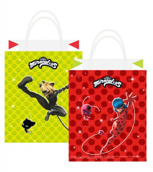 Partytüten aus Papier "Miraculous - 8 Stück