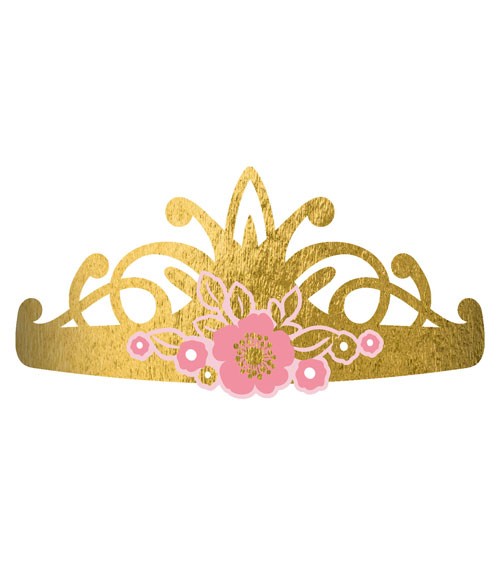 Tiaras aus Papier "Princess for a Day" - 8 Stück