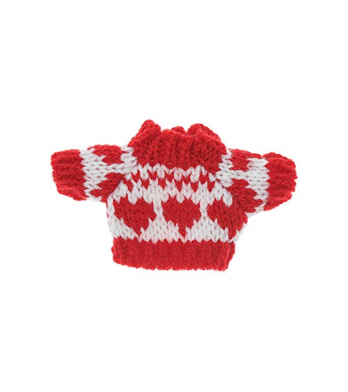 Kleiner Strickpullover "Rot-Weiß"