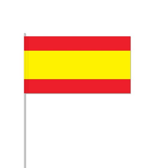 Papierflaggen "Spanien" - 10 Stück