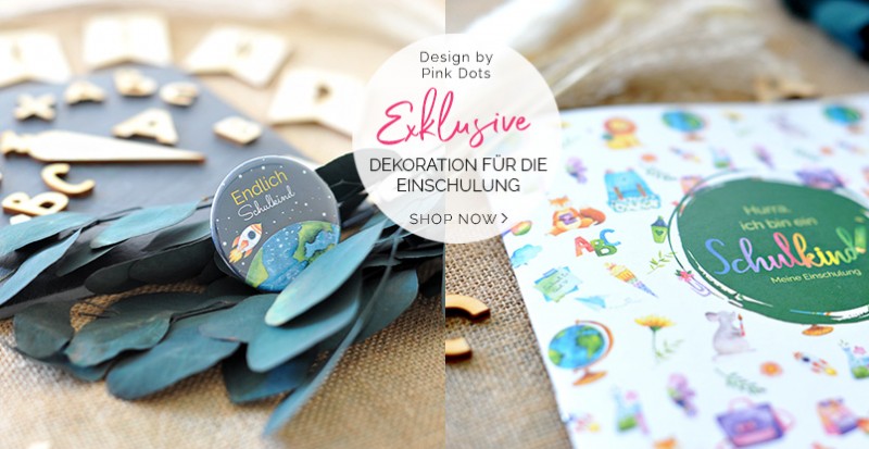 Exklusive Einschulungsdeko & Accessoires - Das gibt es nur bei uns!