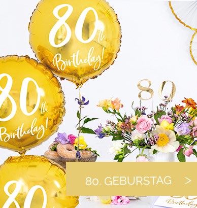80- Geburtstagsdeko