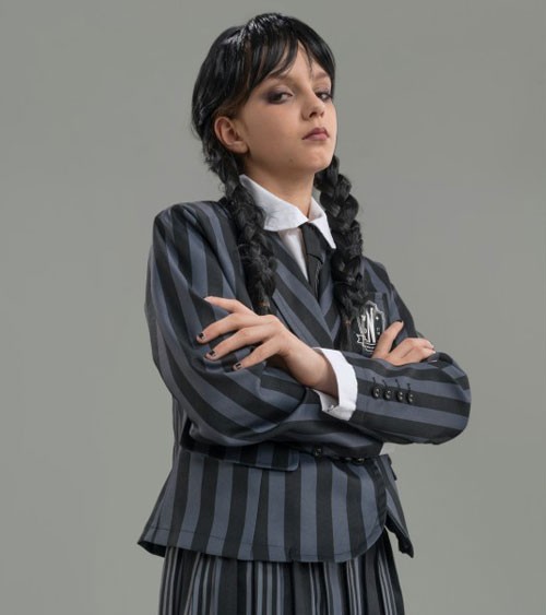 Wednesday Schuluniform für Kinder - schwarz-grau