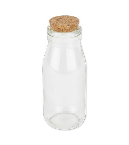 Milchflasche mit Korken - 5,5 x 14 cm