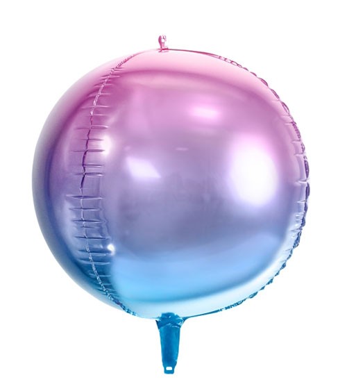 Kugel Folienballon Ombre Lila Blau 35 Cm