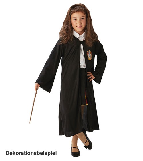 Kinderkostüm "Hermine" - Umhang, Perücke und Zauberstab