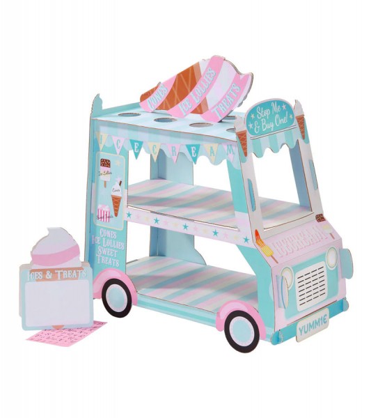 Eiswagen aus Pappe - 37 x 34 x 20 cm