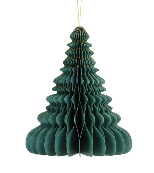 Waben-Tannenbaum - bottle green - 24 cm