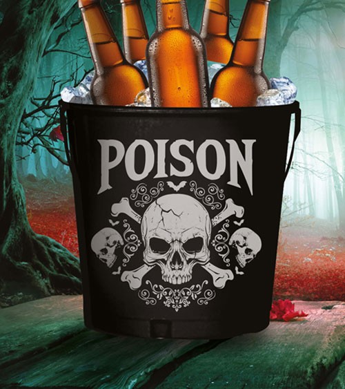 Metall-Kübel "Poison" -18 x 23 cm