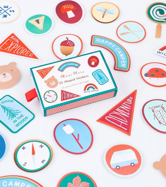 Sticker-Box "Camping Abenteuer" - 25-teilig
