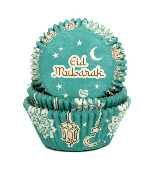 Papierförmchen "Eid Mubarak" - 50 Stück