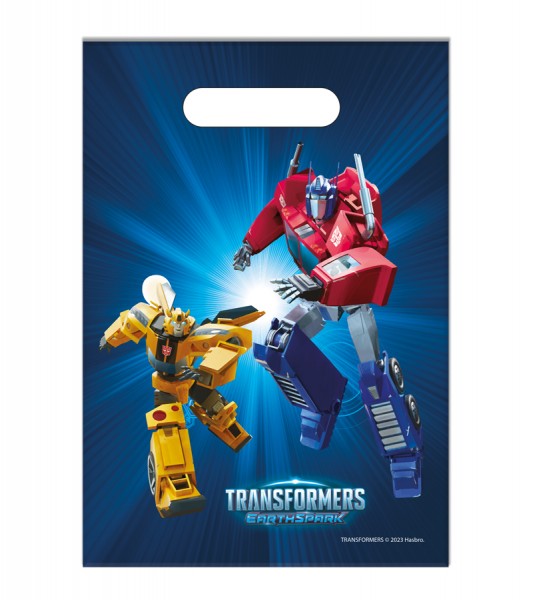 Partytüten aus Kunststoff "Transformers" - 6 Stück
