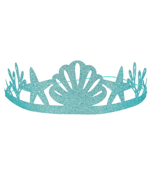 Meerjungfrau-Kronen aus Papier - 8 Stück