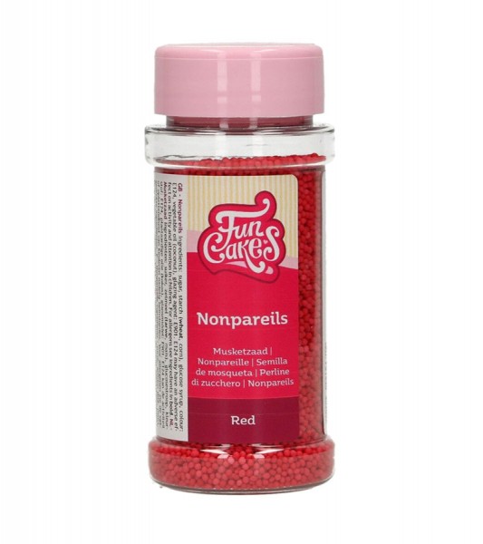 FunCakes Zuckerperlen - rot - 80 g