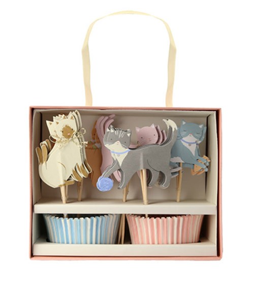 Cupcake-Kit "Cute Kitten" - 48-teilig