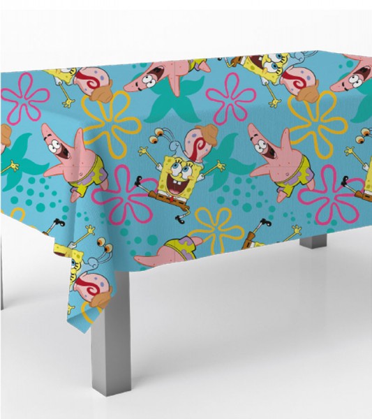Kunststoff-Tischdecke "SpongeBob" - 120 x 180 cm