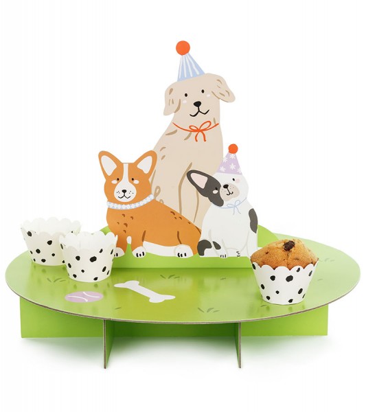 Muffin-Ständer mit Wrappern "Hunde" - 45 x 35 cm