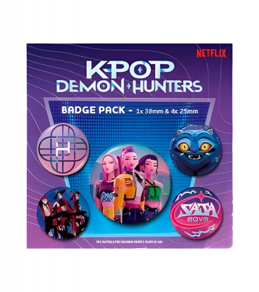 KPop Demon Hunters Ansteck-Buttons - 5-teilig