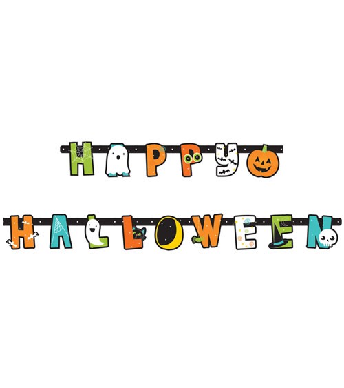 Happy Halloween Girlande "Halloween Friends" - 1,9 m