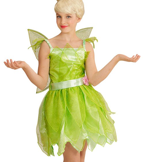 Kinderkostüm "Grüne Fee" mit Flügel