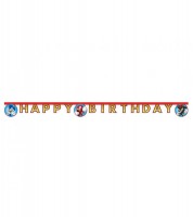 Happy Birthday Girlande "Sonic - The Hedgehog" - 2 m