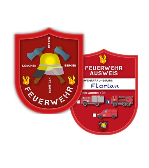 Dienstausweise "Feuerwehr" - 6 Stück