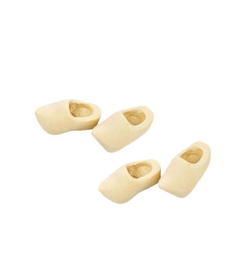 Mini Holzschuhe - 3 cm - 2 Paar