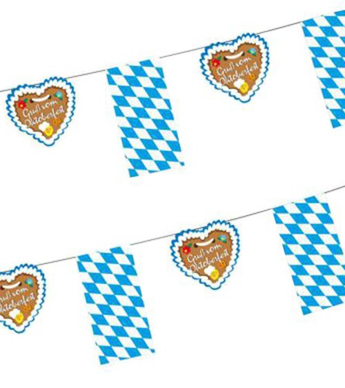 Wimpelkette "Gruß vom Oktoberfest" - 4 m