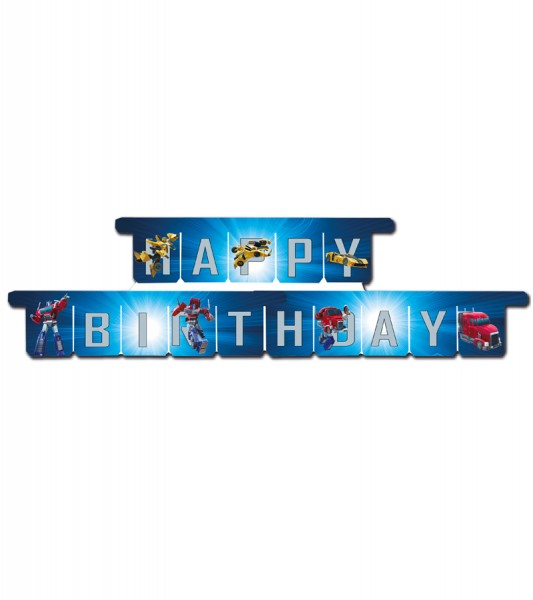 DIY Happy Birthday Girlande "Transformers" - 3 m