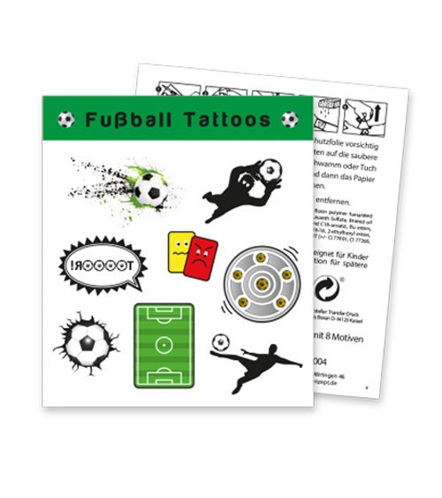 Tattoos "Fußball" - 1 Bogen