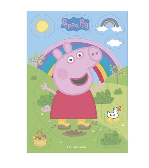 Essbare Gebäckdekoration "Peppa Wutz" - 8-teilig