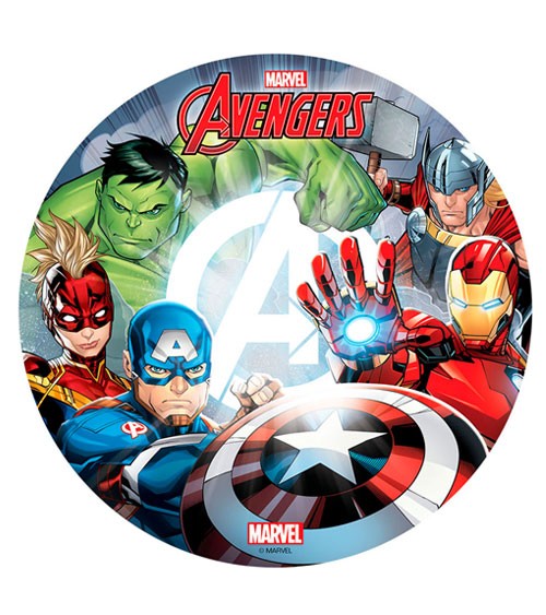 Essbarer Tortenaufleger "Avengers" - 20 cm