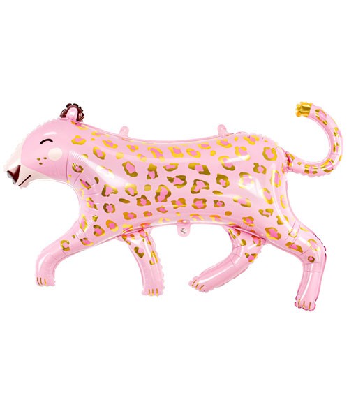 Supershape-Folienballon "Leopard" - rosa - 103 x 63 cm