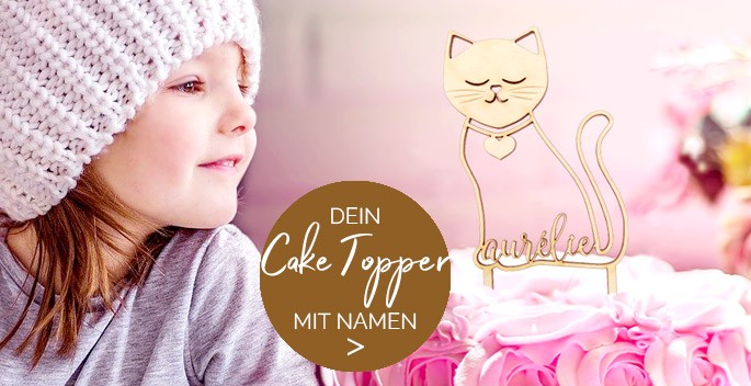 Personalisierte Cake Topper mit Namen und Alter
