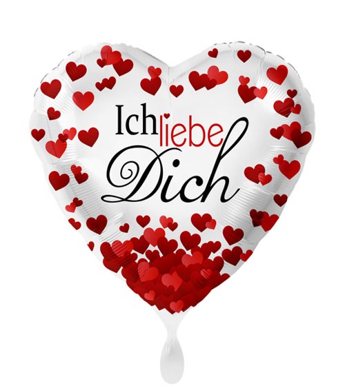 Herz-Folienballon "Ich liebe dich"