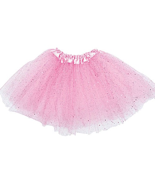 Kinder-Tutu mit Glitzer - rosa