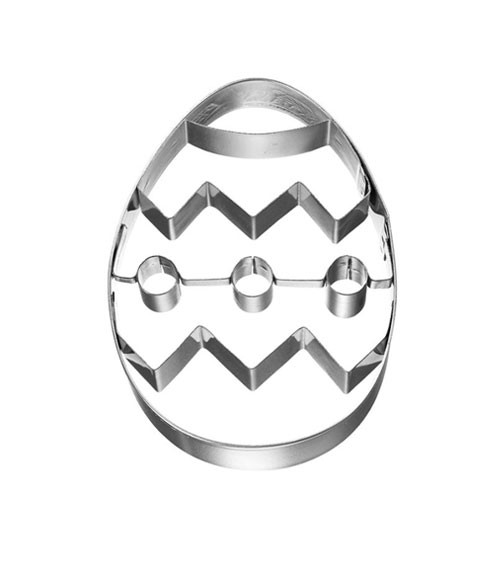 Ausstechform mit Innenprägung "Osterei" - 8 cm